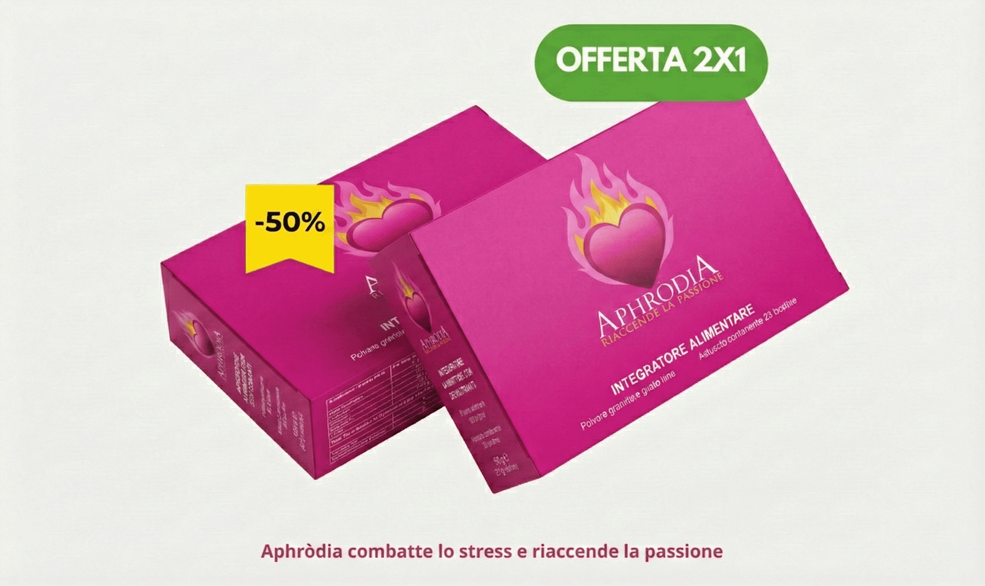 Integratore Aphròdia<br>Offerta: 2 scatole al prezzo di 1